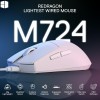 Redragon K1NG M724 White Wired Gaming Mouse – 42g Ultra-Light, 12,400 DPI Pixart 3327 Sensor, 1000Hz Polling Rate Redragon K1NG M724 White Wired Gaming Mouse – 42g Ultra-Light, 12,400 DPI Pixart 3327 Sensor, 1000Hz Polling Rate