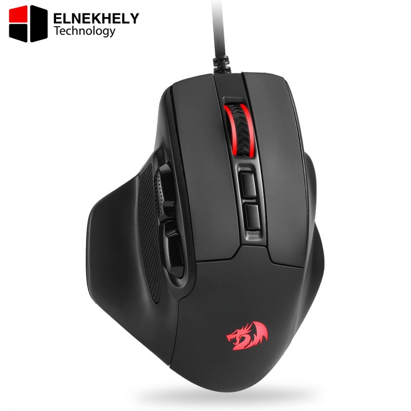 Redragon M806 Bullseye Gaming Mouse, 7 Programmable Buttons Wired RGB Gamer Mouse w/Ergonomic Natural Grip Build, Software Supports DIY Keybinds & Backlit Redragon M806 Bullseye Gaming Mouse, 7 Programmable Buttons Wired RGB Gamer Mouse w/Ergonomic Natural Grip Build, Software Supports DIY Keybinds & Backlit
