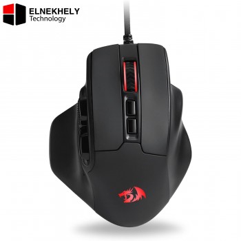 Redragon M806 Bullseye Gaming Mouse, 7 Programmable Buttons Wired RGB Gamer Mouse w/Ergonomic Natural Grip Build, Software Supports DIY Keybinds & Backlit