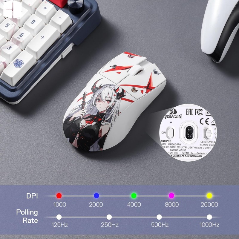 Redragon M916AK-PRO K1NG PRO 3-Mode Wireless Gaming Mouse Redragon M916AK-PRO K1NG PRO 3-Mode Wireless Gaming Mouse