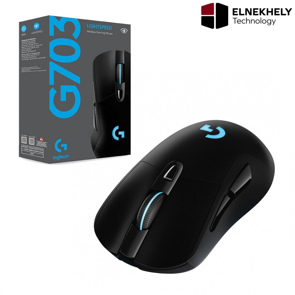 Logitech G703 LIGHTSPEED Wireless Optical Gaming Mouse Black 910