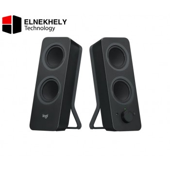 Logitech Z207 Bluetooth Computer Speakers, 2.0 Stereo, 10W Peak Power, Easy-Switch, Dual Device Pairing, 3.5mm Input – Black