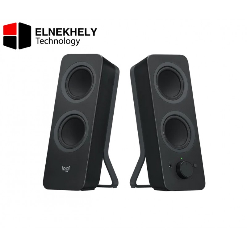 Logitech Z207 Bluetooth Computer Speakers, 2.0 Stereo, 10W Peak Power, Easy-Switch, Dual Device Pairing, 3.5mm Input – Black