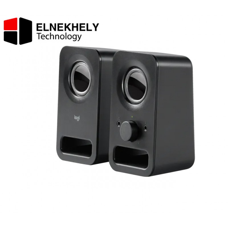 Logitech Z150 Stereo Speakers with 3W RMS Power, Compact 2.0 Channel Desktop Speakers, Clear Audio for PC, Laptop, and Music – Black