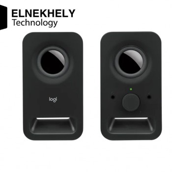 Logitech Z150 Stereo Speakers with 3W RMS Power, Compact 2.0 Channel Desktop Speakers, Clear Audio for PC, Laptop, and Music – Black