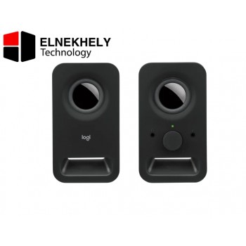 Logitech Z150 Stereo Speakers with 3W RMS Power, Compact 2.0 Channel Desktop Speakers, Clear Audio for PC, Laptop, and Music – Black