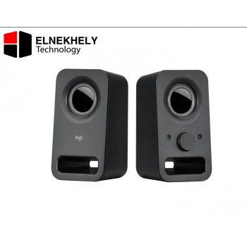 Logitech Z150 Stereo Speakers with 3W RMS Power, Compact 2.0 Channel Desktop Speakers, Clear Audio for PC, Laptop, and Music – Black