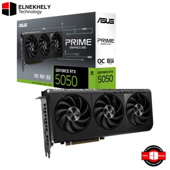 ASUS PRIME GeForce RTX 5050 O8G – 8GB GDDR6, 2560 CUDA Cores, 20Gbps, PCIe 5.0, HDMI 2.1b DisplayPort 2.1b, 2.5-Slot, 550W PSU Recommended