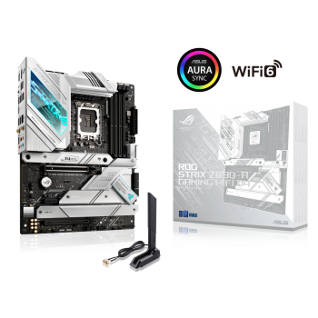 ASUS ROG Strix Z690-A Gaming WiFi D4 LGA1700(Intel® 12th Gen) ATX gaming motherboard(PCIe 5.0,DDR4,16+1 power stages,WiFi 6,2.5 Gb LAN,BT v5.2,Thunderbolt 4,4xM.2 and Front USB 3.2 Gen 2x2 Type-C)