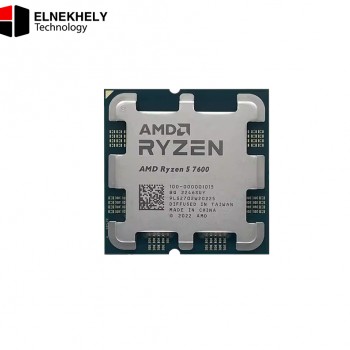 AMD Ryzen 5 7600 Tray Processor – 6 Cores, 12 Threads, Up to 5.1GHz Boost, 32MB Cache, AM5 Socket, Zen 4 Architecture, PCIe 5.0, 65W TDP