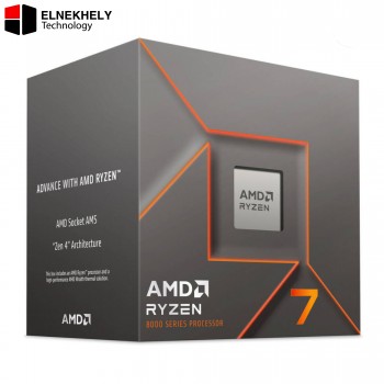 AMD Ryzen 7-8700F 8 Cores 16 Threads 4.1GHz Base Up to 5.0GHz Boost 65W TDP Zen 4 DDR5 PCIe 4.0 AM5 Socket | 100-100001590BOX