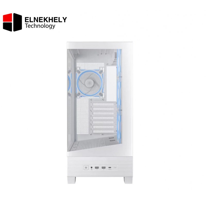 ASUS A31 PLUS Mid Tower PC Case with BTF motherboard support, tempered glass panels, 4 ARGB fans, 360mm radiator, 380mm GPU, 165mm CPU cooler, and USB 3.2 Gen 2x2 Type-C (WHITE) ASUS A31 PLUS Mid Tower PC Case with BTF motherboard support, tempered glass panels, 4 ARGB fans, 360mm radiator, 380mm GPU, 165mm CPU cooler, and USB 3.2 Gen 2x2 Type-C (WHITE)