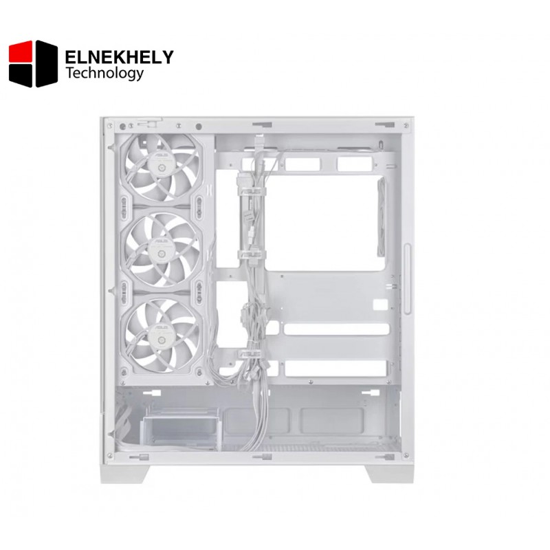 ASUS A31 PLUS Mid Tower PC Case with BTF motherboard support, tempered glass panels, 4 ARGB fans, 360mm radiator, 380mm GPU, 165mm CPU cooler, and USB 3.2 Gen 2x2 Type-C (WHITE) ASUS A31 PLUS Mid Tower PC Case with BTF motherboard support, tempered glass panels, 4 ARGB fans, 360mm radiator, 380mm GPU, 165mm CPU cooler, and USB 3.2 Gen 2x2 Type-C (WHITE)