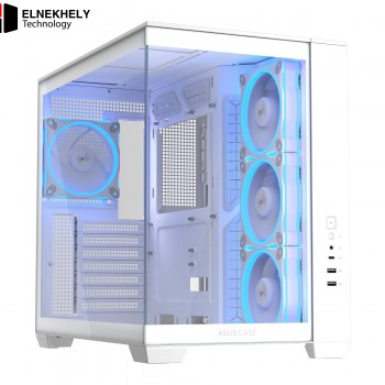 ASUS A32 Plus ARGB Dual-Chamber Gaming Case (White Edition)