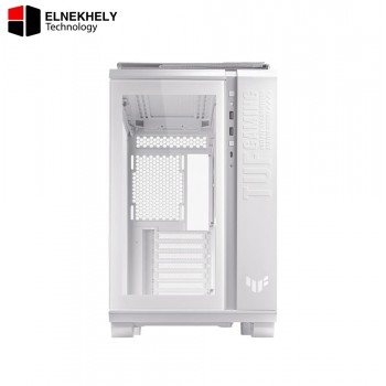 Asus TUF Gaming GT502 White Mid Tower Case – Dual-Chamber – Panoramic Glass Showcase