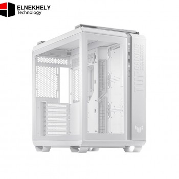 Asus TUF Gaming GT502 White Mid Tower Case – Dual-Chamber – Panoramic Glass Showcase