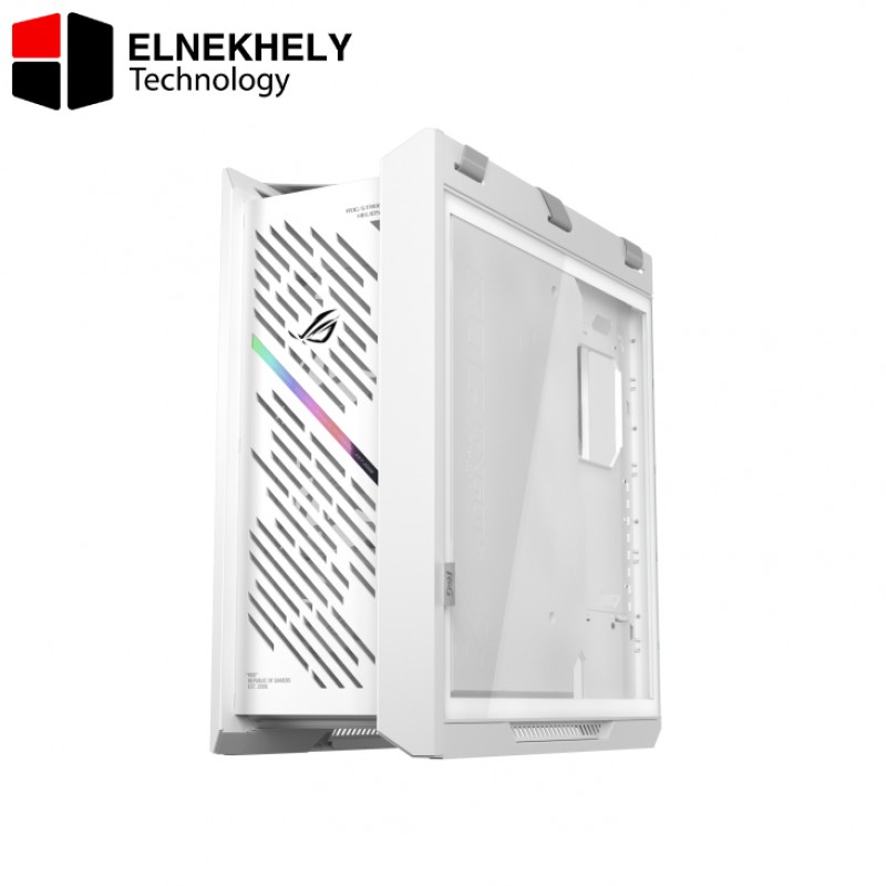 ASUS ROG Strix Helios II White Edition Mid Tower Gaming Case – EATX Support, Tempered Glass, 4 Pre-Installed Fans, ARGB Lighting ASUS ROG Strix Helios II White Edition Mid Tower Gaming Case – EATX Support, Tempered Glass, 4 Pre-Installed Fans, ARGB Lighting