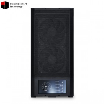 Lian Li Lancool 207 Digital Mid-Tower Gaming Case – Built-In Digital Display, High-Airflow Mesh Design, Tempered Glass Side Panel, Premium Cooling Support