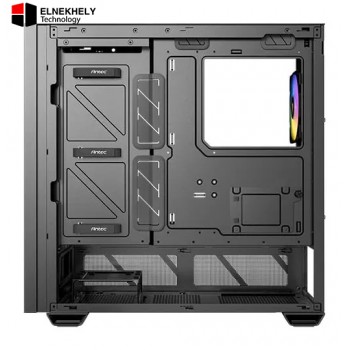 Antec P30 ARGB Mid Tower Case – Premium Wood Accents, 5 PWM Fans Included, Type-C 3.2, Tempered Glass