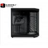 HYTE Y70 Black Mid Tower Case – Modern Aesthetic Gaming PC Case with Dual-Chamber Design, Included PCIe 4.0 Riser Cable, Tempered Glass Panels