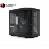 HYTE Y70 Black Mid Tower Case – Modern Aesthetic Gaming PC Case with Dual-Chamber Design, Included PCIe 4.0 Riser Cable, Tempered Glass Panels