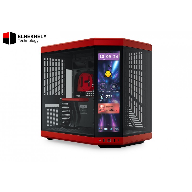 HYTE-Y70 Touch Infinite 14.9-inch 2.5K IPS 500 nits 3rd Gen Touchscreen with Gen 4.0 Riser Cable – Black & Red Color Design HYTE-Y70 Touch Infinite 14.9-inch 2.5K IPS 500 nits 3rd Gen Touchscreen with Gen 4.0 Riser Cable – Black & Red Color Design
