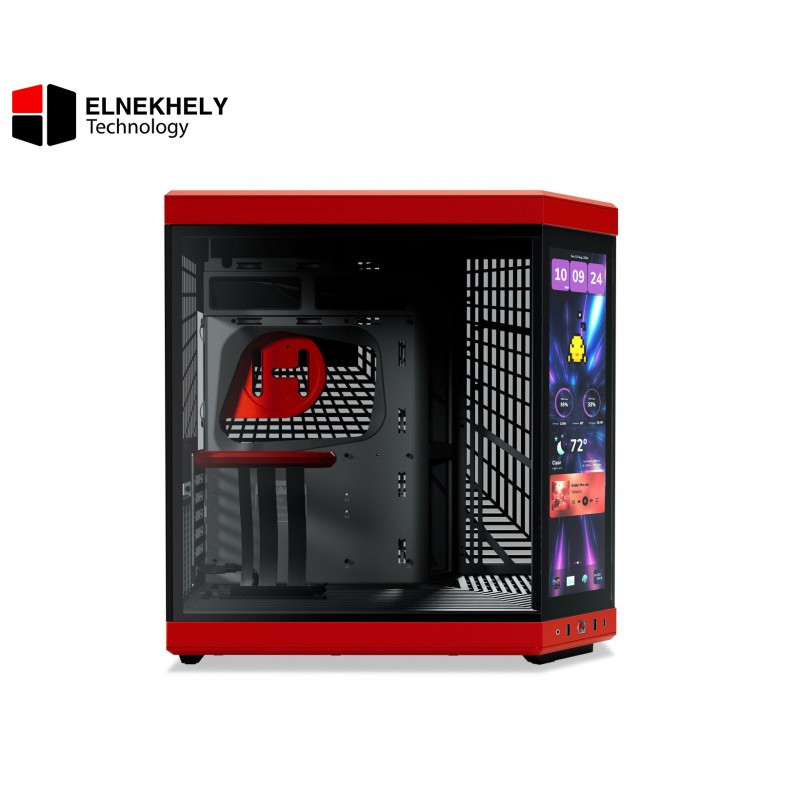 HYTE-Y70 Touch Infinite 14.9-inch 2.5K IPS 500 nits 3rd Gen Touchscreen with Gen 4.0 Riser Cable – Black & Red Color Design HYTE-Y70 Touch Infinite 14.9-inch 2.5K IPS 500 nits 3rd Gen Touchscreen with Gen 4.0 Riser Cable – Black & Red Color Design