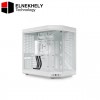 HYTE Y70 White Mid Tower Case – Modern Aesthetic Gaming PC Case with Dual-Chamber Design, Included PCIe 4.0 Riser Cable, Tempered Glass Panels