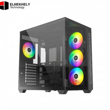 ID-COOLING VIEW 510 4 Fan PWM ARGB Black Mid Tower Case