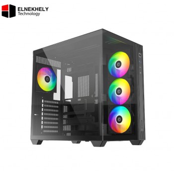 ID-COOLING VIEW 510 4 Fan PWM ARGB Black Mid Tower Case