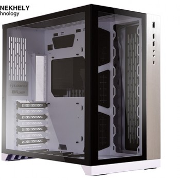 ian Li PC-O11 Dynamic White Mid Tower Case – Dual Chamber – Tempered Glass Showcase