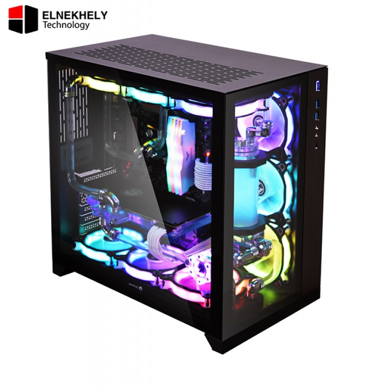 Lian Li PC-O11 Dynamic Black Mid Tower Case – Dual Chamber Design