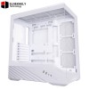Lian Li Lancool 207 Digital White Mid-Tower Gaming Case – Built-In Digital Display, High-Airflow Mesh Design, Tempered Glass Side Panel, Premium Cooling Support