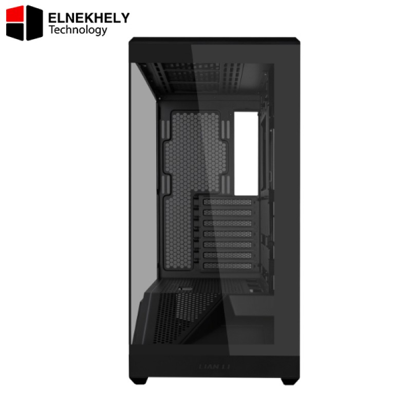 Lian Li Vector V100R Black Mid-Tower Gaming Case – ATX / E-ATX / Micro-ATX Support, Tempered Glass Side Panel, High Airflow Design, Advanced Cooling Support