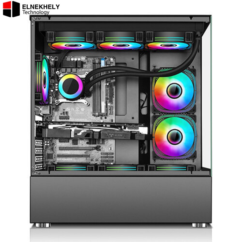 Xander Jupiter ARGB Black Panoramic Mid-Tower Case with 850W PSU Xander Jupiter ARGB Black Panoramic Mid-Tower Case with 850W PSU