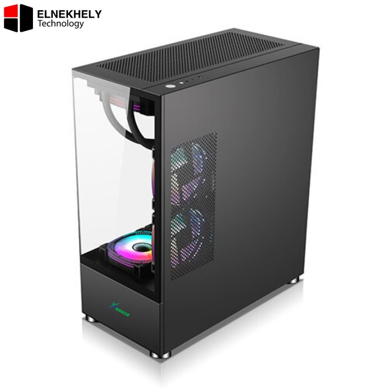 Xander Jupiter ARGB Black Panoramic Mid-Tower Case with 850W PSU Xander Jupiter ARGB Black Panoramic Mid-Tower Case with 850W PSU