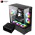 Xander Jupiter ARGB Black – Dual-Chamber Mid-Tower Showcase, 750W PSU Included, Dual Tempered Glass