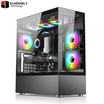 Xander Jupiter ARGB Black– Panoramic Showcase Mid-Tower, 850W 80 Plus Bronze PSU Included, Triple Tempered Glass Xander Jupiter ARGB Black– Panoramic Showcase Mid-Tower, 850W 80 Plus Bronze PSU Included, Triple Tempered Glass