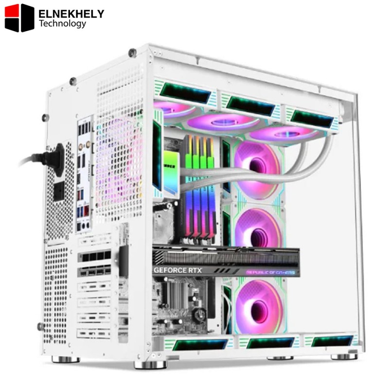 Xander Crystal Arctic E-ATX Gaming Case – 850W PSU – 7 ARGB Fans Xander Crystal Arctic E-ATX Gaming Case – 850W PSU – 7 ARGB Fans