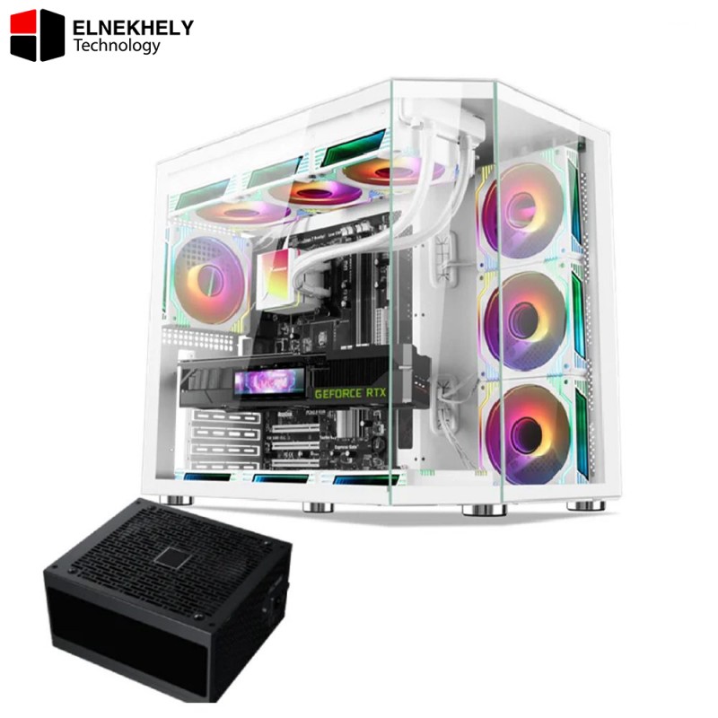 Xander Crystal Arctic E-ATX Gaming Case – 850W PSU – 7 ARGB Fans Xander Crystal Arctic E-ATX Gaming Case – 850W PSU – 7 ARGB Fans
