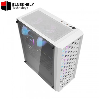darkflash DK351 White ATX Case โ Dragon Scale Design โ 4x Pre-installed ARGB Fans darkflash DK351 White ATX Case โ Dragon Scale Design โ 4x Pre-installed ARGB Fans