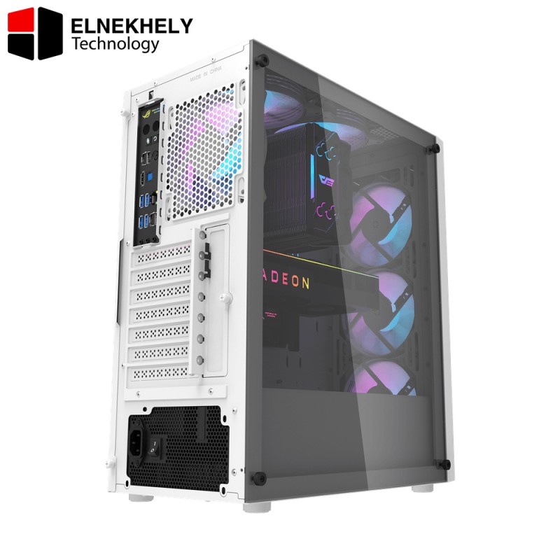 darkflash DK351 White ATX Case – Dragon Scale Edition + 4 ARGB Fans darkflash DK351 White ATX Case – Dragon Scale Edition + 4 ARGB Fans