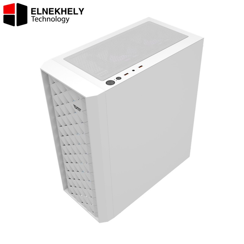 darkflash DK351 White ATX Case – Dragon Scale Edition + 4 ARGB Fans darkflash DK351 White ATX Case – Dragon Scale Edition + 4 ARGB Fans