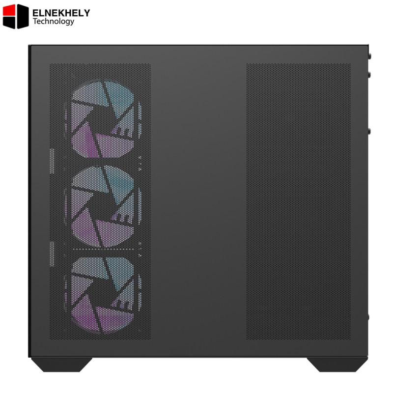 DarkFlash DLX4000 Glass White E-ATX Case | 9 ARGB Fans Included