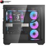 DarkFlash DLX4000 Glass White E-ATX Case | 9 ARGB Fans Included