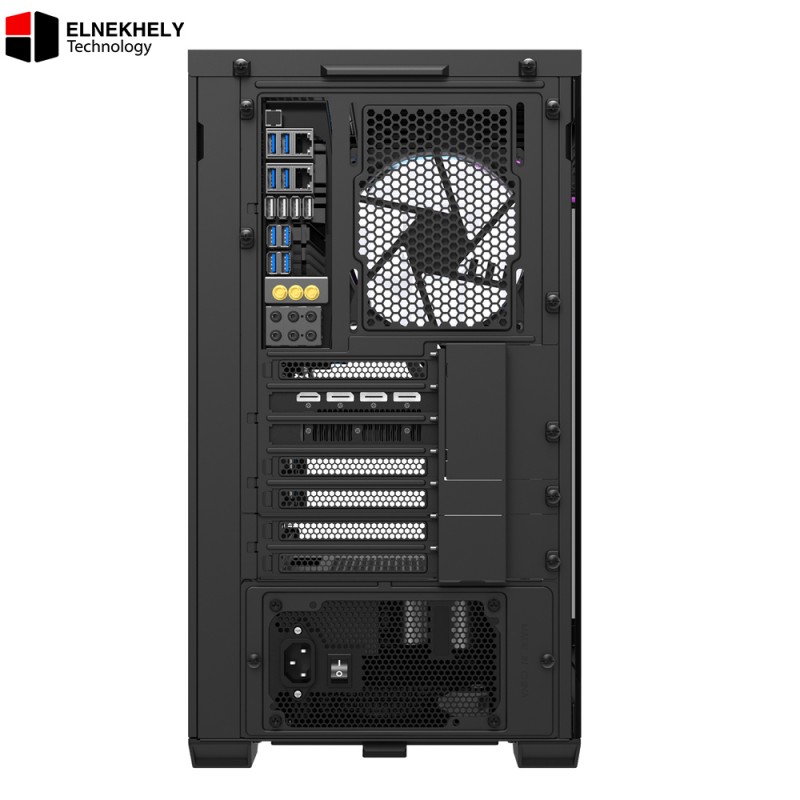 DarkFlash DLX4000 Glass White E-ATX Case | 9 ARGB Fans Included