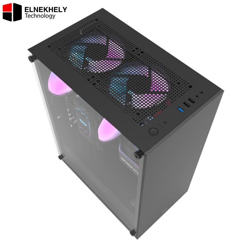 darkflash DK100 Black ATX Case – Tempered Glass Edition darkflash DK100 Black ATX Case – Tempered Glass Edition