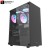 darkflash DK100 Black ATX Case – Tempered Glass Side Panel – USB 3.0