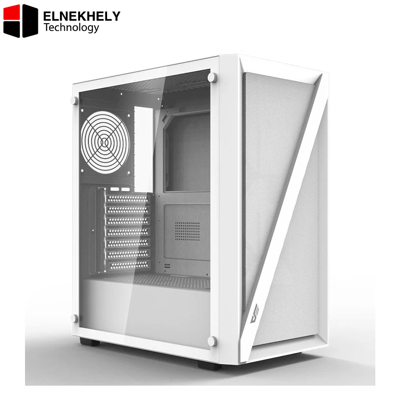 darkflash DK260 Air White ATX Case + 4 ARGB Fans