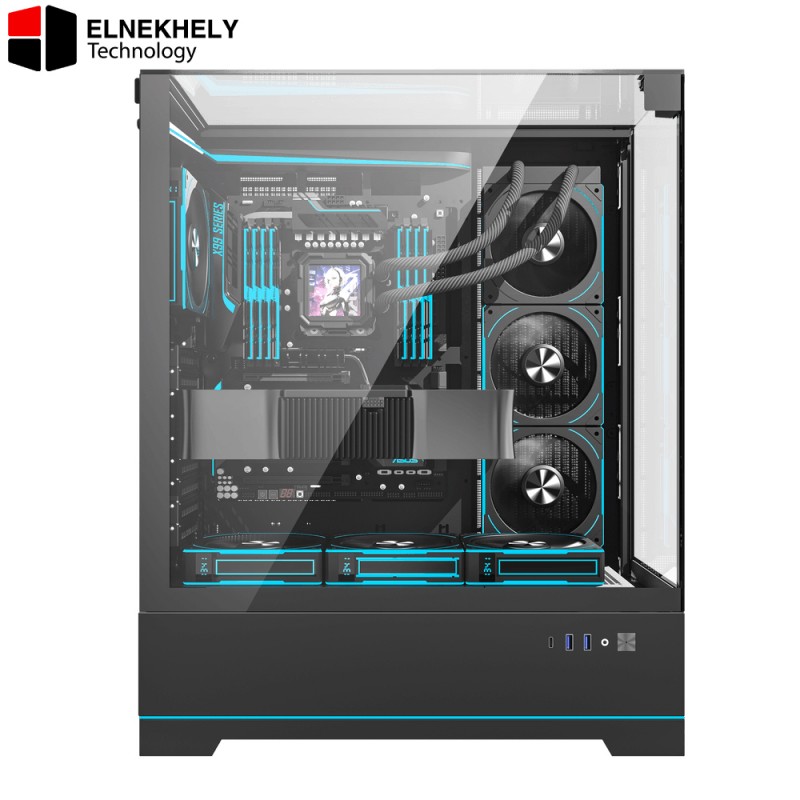 darkflash DY450L Pro Black ATX Case – Smart Monitoring Full-Tower